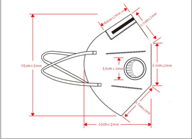 Daily Protection Kn95 Mascarillas With Custom Logo, Suit, Suitable Coating, Coat